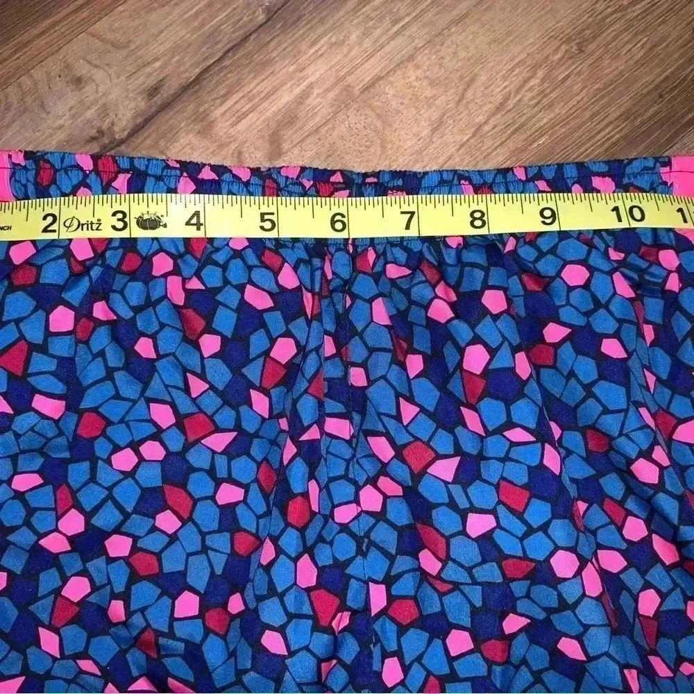 Nike Dri Fit Athletic Women’s XS Blue Geometric Shorts